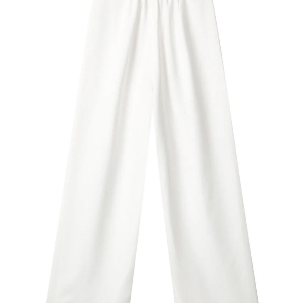 Elegant White Wide-Leg Pants